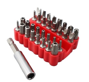 33pcs giả mạo bằng chứng crv6150 screwdriver <span class=keywords><strong>bit</strong></span> thiết lập với từ chủ cho bất kỳ khoan nutdrivers bits dụng cụ cầm tay với lưu trữ trường hợp - Product Image 1