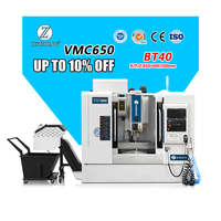 Cnc Fraisage Métal Machine Taiwan Centre D'usinage Vertical VMC650 5 Axes Mini Métal Cnc Fraiseuse
