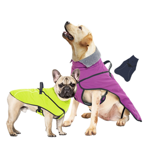 Outono Inverno Windproof Waterproof Nylon <span class=keywords><strong>Pet</strong></span> Traje Roupas Moderno Padrão Sólido Casacos para Cães Grandes Simples Popular para Animais de Estimação - Product Image 5