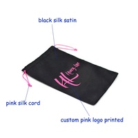 Sacs à poussière pour chaussures, sacs à cordon en satin pour extensions capillaires, fabrication en gros avec logo personnalisé