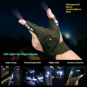 Nouvelle lampe de poche LED gants de pêche lumineux réparation d'urgence pêche de nuit gants d'éclairage doigt lumière <span class=keywords><strong>carpe</strong></span> - Product Image 4