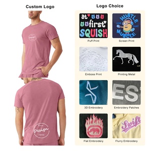 T-shirts à manches courtes raglan à col ras du cou pour hommes, t-shirts respirants en coton et spandex extensibles pour la course à pied - Product Image 3