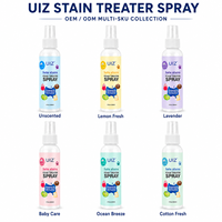 Spray détachant pour tissus à marque privée, nettoyant rapide et efficace pour les taches d'huile, multi-usages, pour vêtements