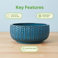 Nouveau design de pot de fleurs en céramique avec trou de drainage, finition émaillée, moderne, disponible en gros