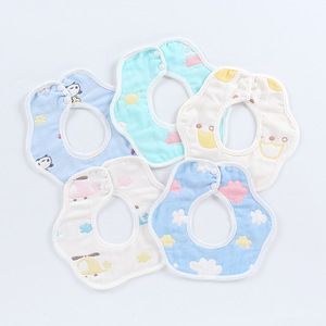 Nouvel Arrivage 2026 – Ensemble de 5 Bavoirs Bébé en Pur Coton à Motifs de Dessins Animés, Anti-Salissures, Style Foulard, Serviettes Anti-Salive Certifiées Classe A, 0-3 Ans - Product Image 1