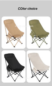 Vente en gros chaise de plage pliable portable pour <span class=keywords><strong>camping</strong></span> en plein air, pique-nique, dossier haut, pêche en fer, lune, usine - Product Image 4