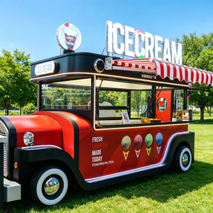 Concession Street Food <b>Trailer</b> Ice Cream Food Cart Food <b>Trailer</b> Fashion Mobile Snack Cart for Commercial Food Cart - Product Image 1