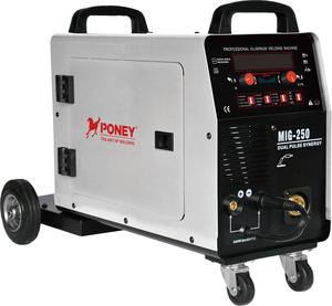 Máy hàn MIG nhôm công nghiệp tốc độ cao, xung kép, tương tác, màn hình LCD, MIG-250DP 220V - Product Image 1