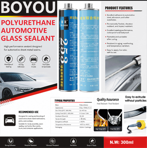 กาวซีลกระจกรถยนต์จีน ยี่ห้อ Pu สำหรับกระจกหน้ารถและกระจกข้าง กันน้ำ สีดำ โพลียูรีเทน PU - Product Image 4