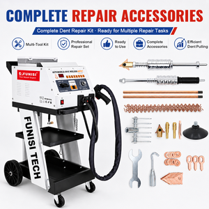 21KVA Auto Body Dent <b>Puller</b> Spot Welder Sheet Metal Repair Spotter Welding Machine With Cart for Automotive Collision Repair - Product Image 2