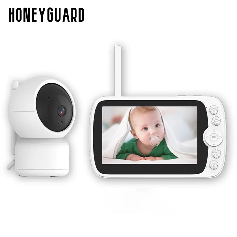 A casa cura del bambino di sicurezza 5 pollici grande schermo Wireless Video Audio Baby Monitor telecamera Wifi mini telecamera de sorveglianza sans fil