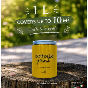 50 TURMERIC 1lt LaChalk the evolution of <b>chalk</b> paint Where <b>chalk</b> meets resin: Hybrid <b>Chalk</b> Resin Paint made in Italy - Product Image 2
