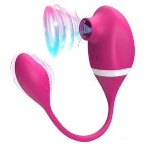 Jouet sexuel rose suceur clitoridien, stimulateur vibrant pour femmes, jouets sexuels pour adultes avec 10 modes pour le plaisir de la femme - Product Image 1