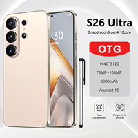 S26 Ultra 16GB RAM 5G Android 1TB Vault 7.3 Pulgadas 120Hz 8000mAh 10 Núcleos Multi-Voz Compatible con la Industria Garantía Comercial Global Clon