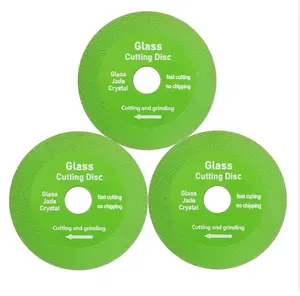 Dischi verdi di alta qualità per il taglio del vetro ultra sottile 100mm diamante lama taglio disco di vetro taglierina per vetro
