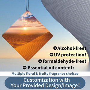 Désodorisant de voiture parfumé Desert Premium Blended Fragrance, emballage scellé, écologique, cadeau unisexe, étiquette parfumée, multi-usages, OEM ODM - Product Image 1