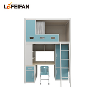 Lit superposé en métal moderne et durable pour dortoir scolaire, chambre à coucher, appartement, assemblé