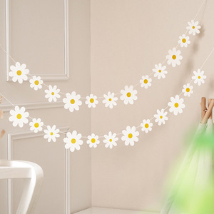 Bannière de fête Daisy Groovy Boho bannière de fleurs de marguerite colorée pour fête <span class=keywords><strong>hippie</strong></span> anniversaire bébé douche décorations pour la maison et la salle de classe - Product Image 5