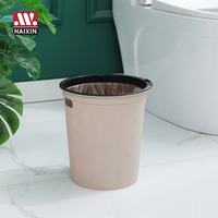 Poubelle en plastique Haixin, petite poubelle, corbeille à déchets pour salle de bain, buanderie, cuisine, bureau, chambre d'enfant, dortoir