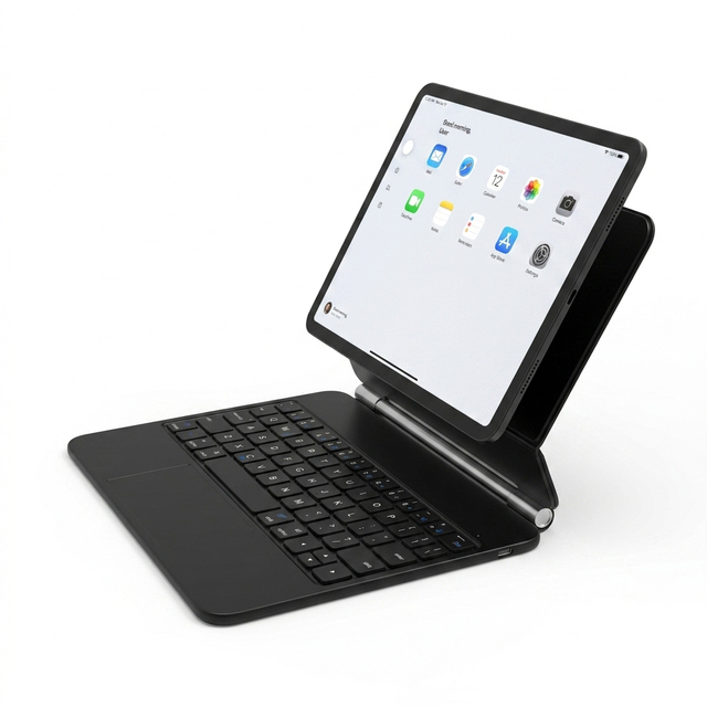 BT Keyboard Case for iPad 10th Gen (10.9") & 11-inch A16 with Touchpad Backlit Wireless Keyboard with USB-C Magnetic Stand