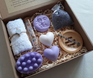 Juego de Spa hecho a mano de lavanda, productos de autocuidado, 2023, jabón en forma de corazón de etiqueta privada, juegos de Spa - Product Image 5