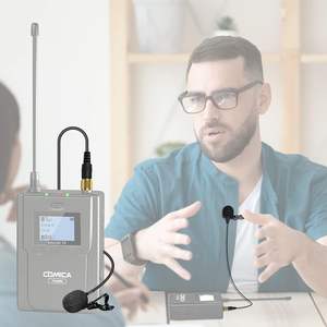 Comica Lavalierマイク、<span class=keywords><strong>Sennheiser</strong></span>用CVM-M-O1全方向ラペルマイク、およびその他のワイヤレスラベリアトランスミッター - Product Image 4