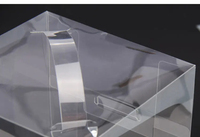 Boîte Transparente de Luxe Personnalisée pour Gâteau d'Anniversaire, de Pâtisserie ou de Dessert, Petit Format Jetable de Quatre Pouces en Plastique