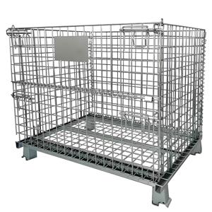 Magazzino su misura carrello elevatore trasporto merci di ferro rete metallica gabbia dei rifiuti per l'industria del riciclo - Product Image 2