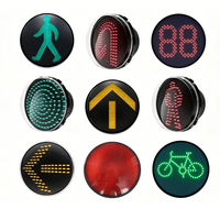 Feux de signalisation routière temporaires portables à LED de 300 mm, alimentés par énergie solaire, 3 aspects (rouge, jaune, vert), sur roues, pour travaux routiers