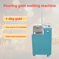 Fourneau de fusion à induction à moyenne fréquence haute température 2000 degrés pour l'or, le platine et l'acier inoxydable