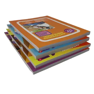 Servicio de impresión de libros en inglés a todo color personalizado libro de texto escolar libro de tapa blanda impresión Offset