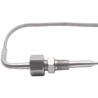Sonde thermocouple à vis PTFE de petite taille pour usage industriel, type K/J/PT100, capteur de température étanche