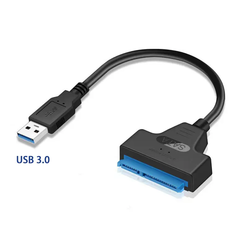 Factory wholesale Sata to USB 3.0 Adapter Cable 22pins 2.5" inch Hdd Ssd Sata Cable to USB Converter