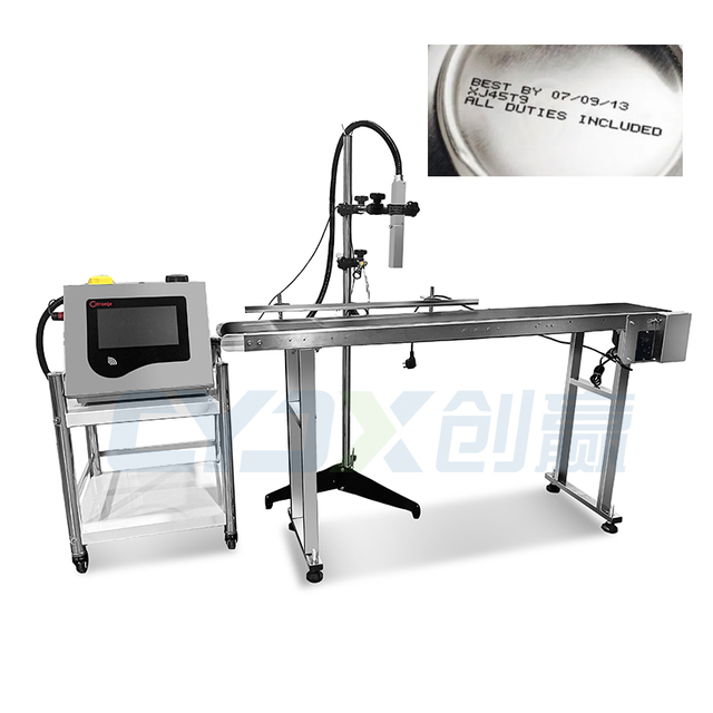 CYJX Variable Data Expiry Date Logo QR Code Barcode Printing Machine Batch Coding Online Thermal Inkjet Inkjet Printer Machine
