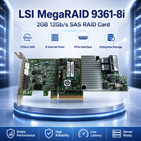 Tarjeta RAID de Almacenamiento Broadcom LSI00417 MegaRAID 9361-8i de 2GB y 12Gb, Compatible con CacheVault BBU