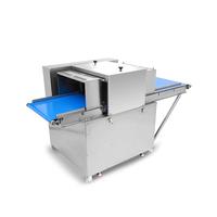 Trancheuse à viande à bande transporteuse en acier inoxydable 304, moteur en cuivre pur 3000W, 1300kg/h, lame de 350mm pour les usines de transformation de la viande