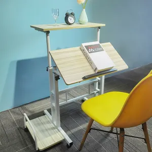 Новый дизайн, стол для школьного стула с регулируемой высотой, один неподвижный стол и один Наклонный стол для рисования