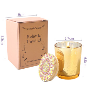 Velas de Cúpula con Diseño de Cielo Estrellado, Regalos de Cumpleaños Románticos DIY, Frascos de Vidrio Hechos a Mano, Fabricante Mayorista - Product Image 4