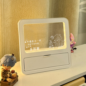 Base de plástico con bolígrafo de caja vacía, tablero acrílico borrado, tienda 3D DIY, lámpara de mesa de luz nocturna acrílica para regalo - Product Image 3