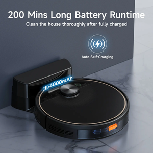 Robot Aspirador y Fregador 2 en 1 con Filtro HEPA, Navegación Giroscópica, Limpieza en Húmedo/Seco, Uso en Hoteles, Eliminación Automática de Suciedad, USB EU - Product Image 4
