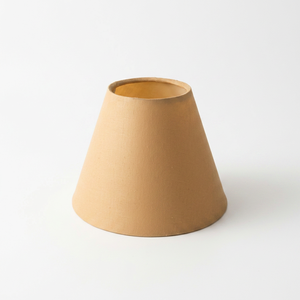 Light Apricot Solid Plain Conical Linen Lampshade Clip-on Fitter, Soft Light Fabric Shade for Bedroom Chandelier <b>Sconce</b> <b>Lighting</b> - Product Image 1