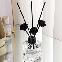 Diffuseur de parfum d'ambiance longue durée à l'huile essentielle, ensemble de diffuseurs à roseaux en verre 100 ml, fait à la main