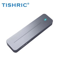 TISHRIC Rihao M.2 NVME Protokol Tunggal PVC Shell JMS583 Kotak Hard Drive Kontrol Utama untuk Hard Drive NVME 2230-2280 Perak