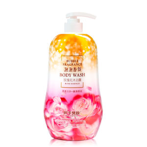 Venta al por mayor 1080 ml Adultos Mujer Body Wash Burbuja Fragancia Perfume Gel de ducha con característica de blanqueamiento Esencia vegetal Lavanda Rosa - Product Image 4