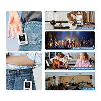 Système IEM portable Debra ST-Mini, microphone cravate sans fil stéréo dynamique 2,4 GHz avec batterie au lithium intégrée, en plastique, pour la performance