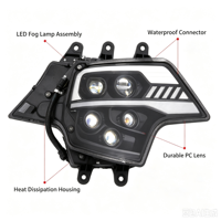 Ensemble de phares à LED complets, 4 faisceaux faibles et 10 faisceaux forts, phare de remplacement pour camion lourd Howo T7H A7 TX T5G