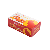 Boîte à emporter en carton personnalisée pour poisson frit coréen, crevettes et poulet frit, avec impression en relief