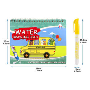 गर्म बिक्री बच्चों के लिए शैक्षिक जल रंग डूडल सेट पेंटिंग रसेबल ड्राइंग बुक, वाटर बुक - Product Image 3