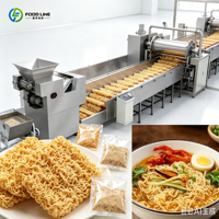 Ligne de production de nouilles instantanées miniatures automatiques non frites, machine à fabriquer des nouilles instantanées en acier inoxydable pour petit atelier