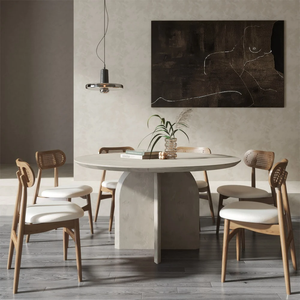 Tavolo da pranzo rotondo in legno massello grigio <span class=keywords><strong>NOVA</strong></span> set da pranzo moderni <span class=keywords><strong>mobili</strong></span> stile scandinavo <span class=keywords><strong>tavoli</strong></span> in legno per 2 4 posti - Product Image 5